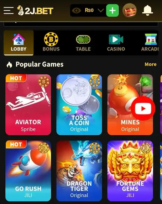 2J Bet Game